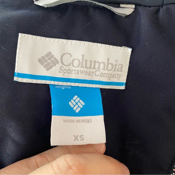 COLUMBIA Color Block Navy Red Omni Tech Ski Jacket XS NWT $240 - Picture 7 of 9